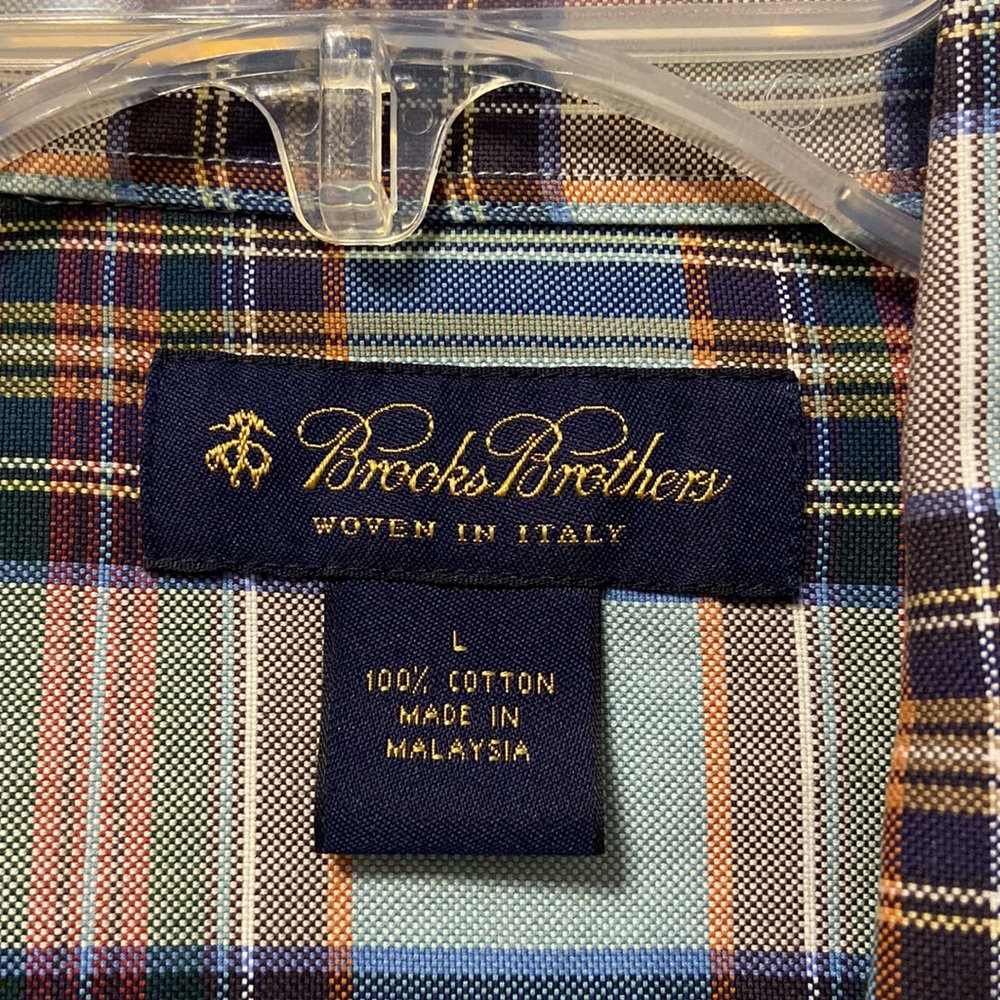 Brooks Brothers Woven in Italy Shirt 100% cotton excellent condition size L - Picture 6 of 7